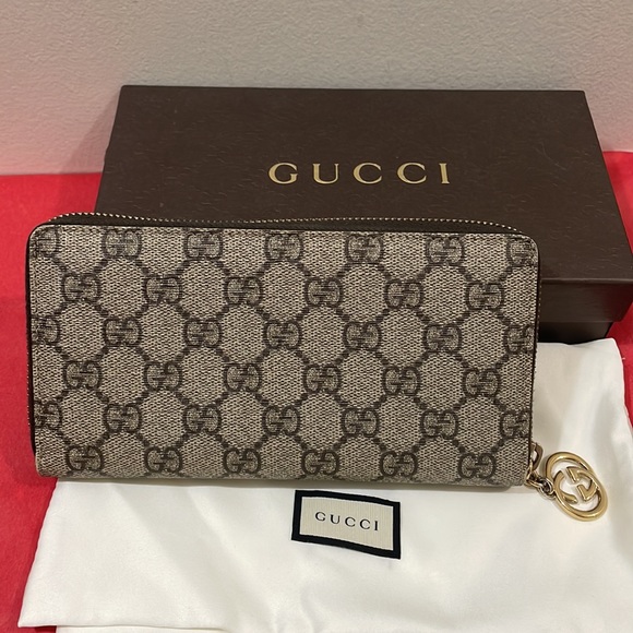 Sold‼️‼️Authentic Gucci Monogram Long Zippy Wallet💓 - Picture 4 of 17